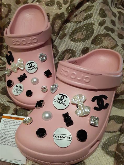 pink chanel crocs|Chanel Crocs for sale.